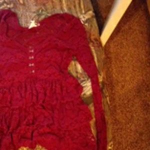 Long sleeve lace dress shirt